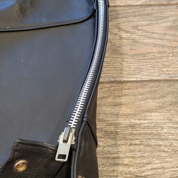 Vtg Harley-Davidson Men’s Leather Motorcycle Chaps 98480-97VM Made in USA L - Picture 7 of 13